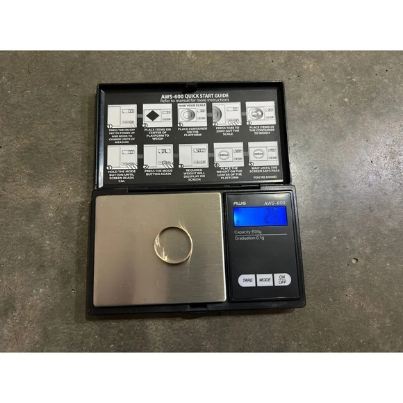 Tessler & Weiss 14K Gold Beveled Edge Wedding Band Ring Sz 12 Men 3/16” W 2.5g - Picture 3 of 4